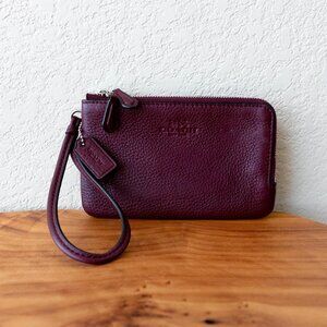 WEEKEND SALE...Coach Burgundy Leather Wristlet